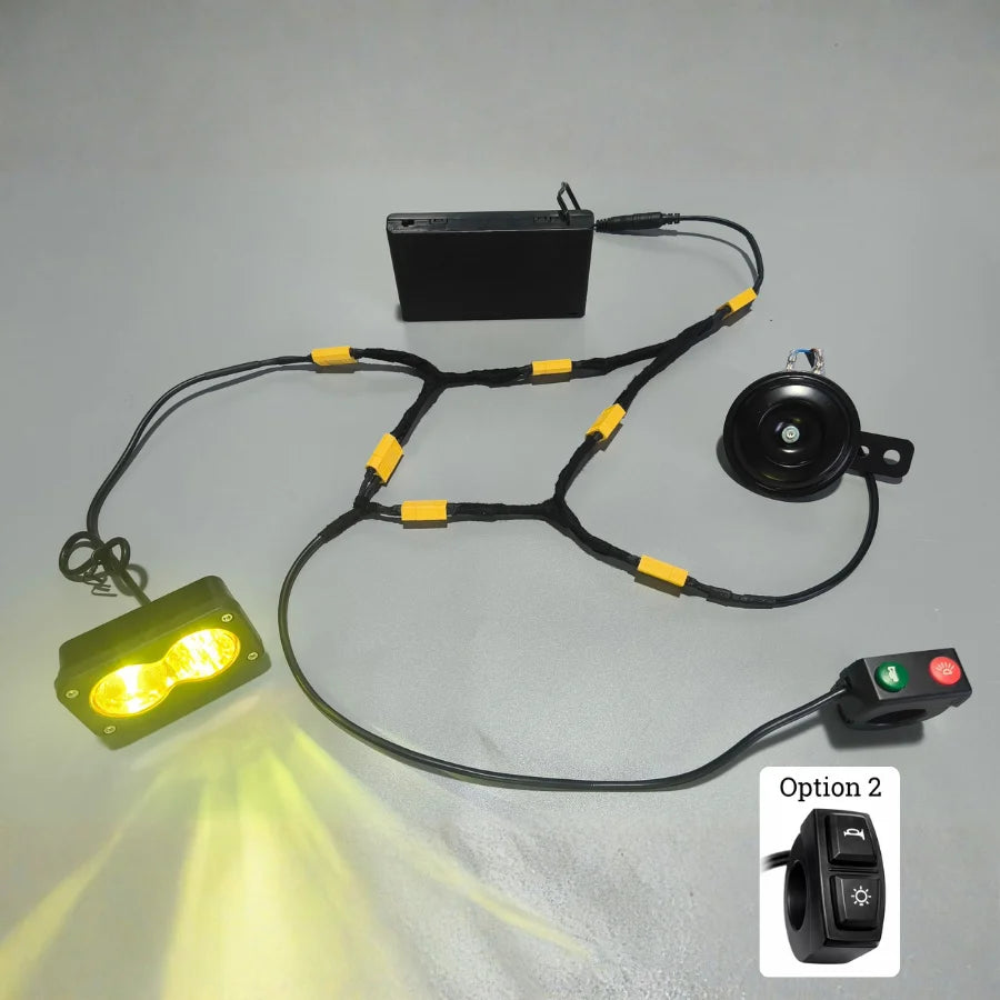 Battery powered Baja light With horn