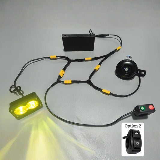 Battery powered Baja light With horn