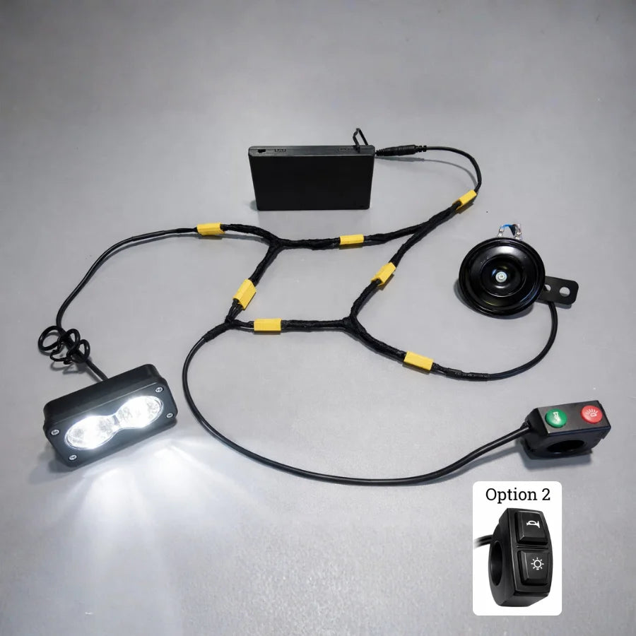 Battery powered Baja light With horn