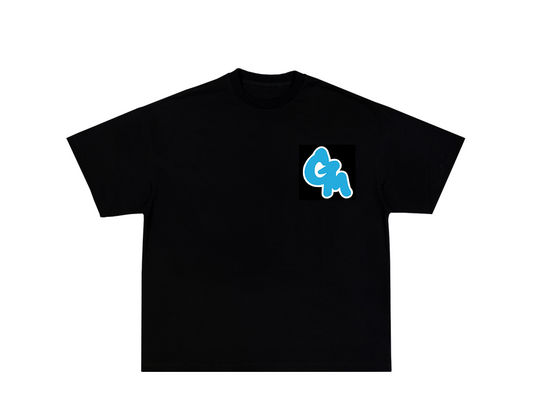 Blue and White Glide Moto T-shirt
