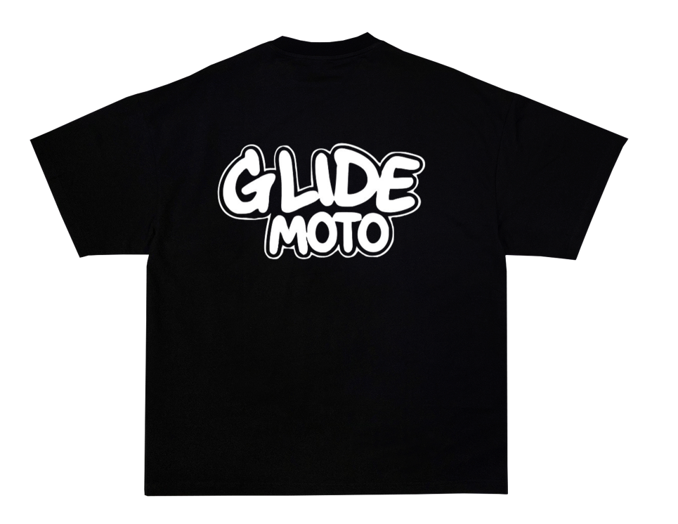 Black And White Glide Moto T-Shirt